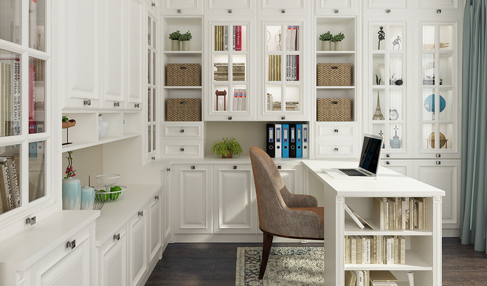 全鋁書(shū)柜-03（風(fēng)格：現(xiàn)代；顏色：暖白）