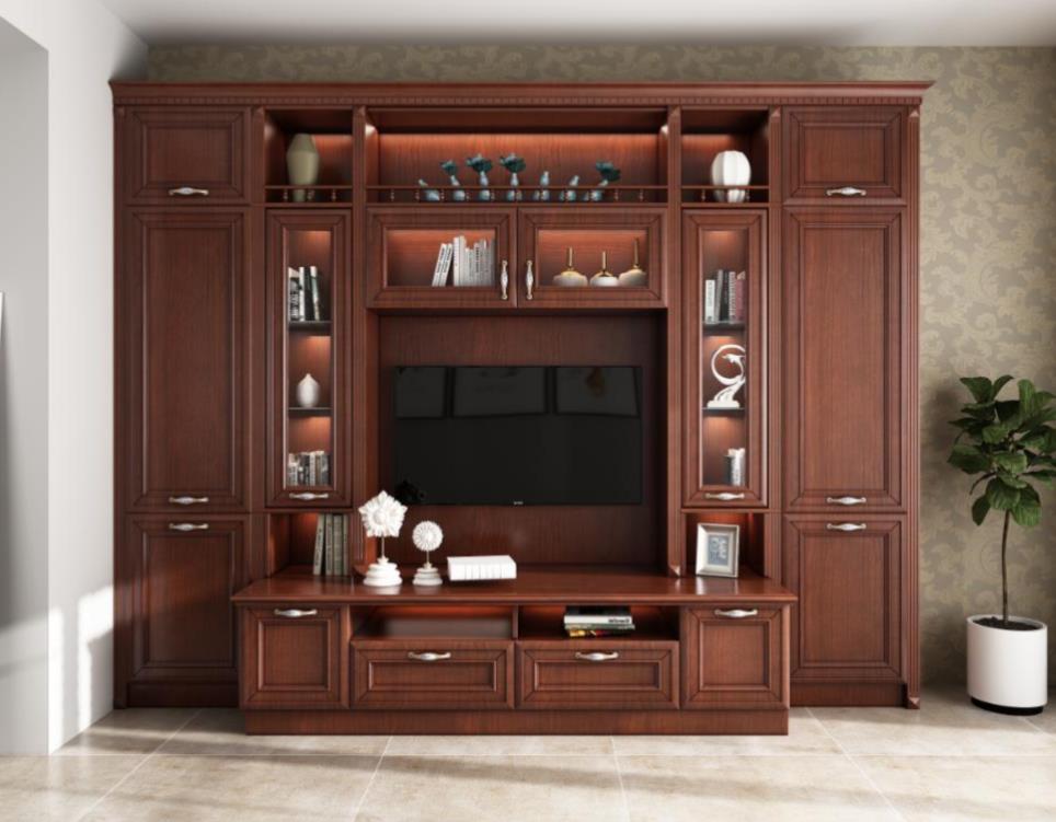 全鋁電視柜-01（風格：中式；顏色：金橡）